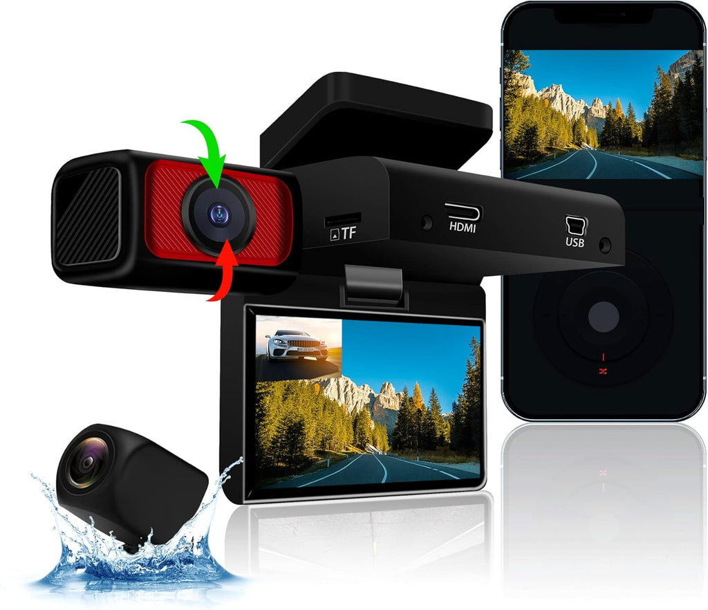 2.5K Dual Dash Camera with Night Vision H168468