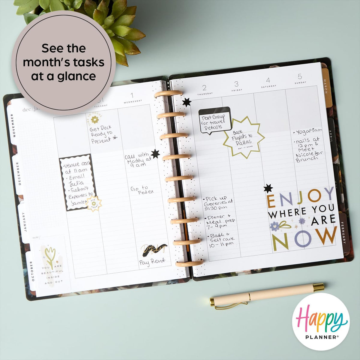 12-Month Academic Planner, Classic Size, Vertical Layout, 7" x 9 1/4" S905386