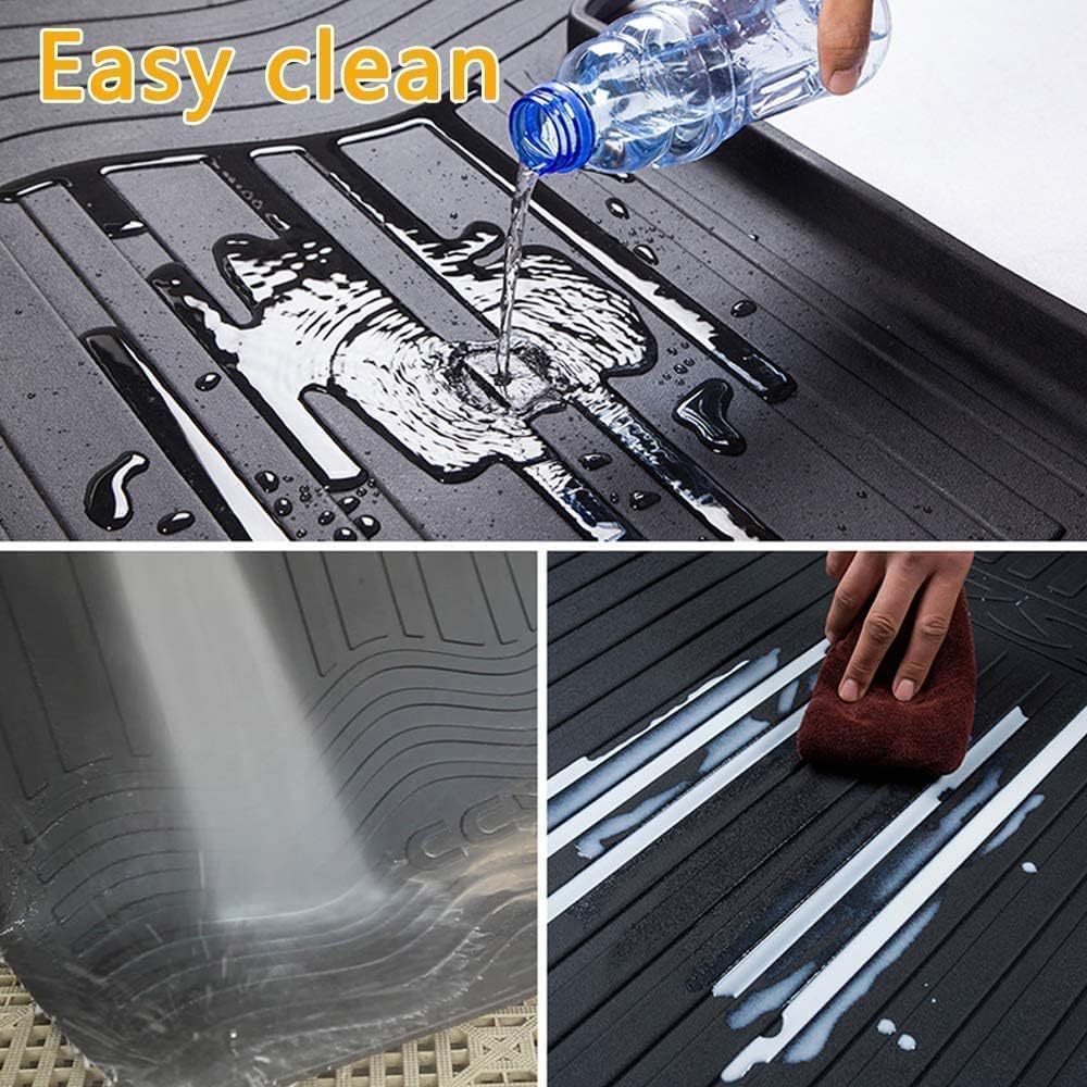 Black Heavy Duty Rubber Waterproof Cargo Tray Trunk Mat S166752