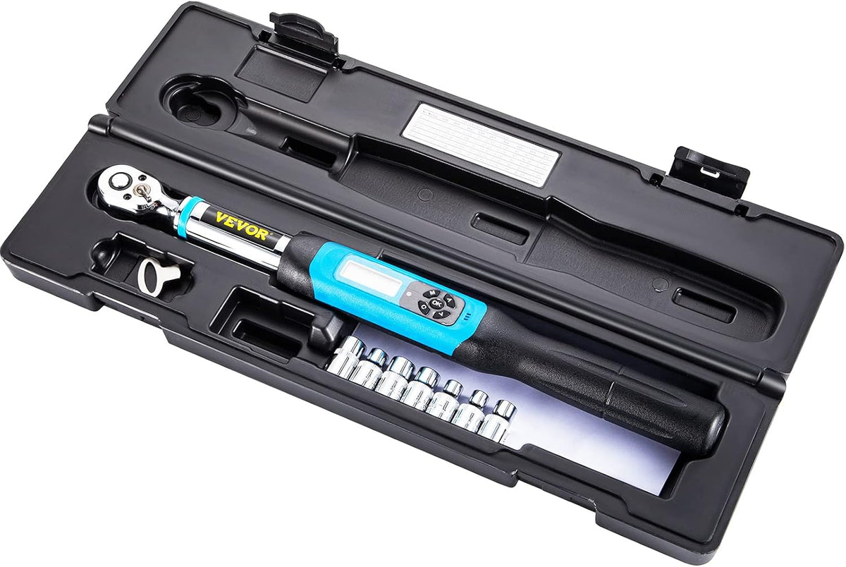 3/8 Drive Digital Torque Wrench with Socket Set & Case S630121