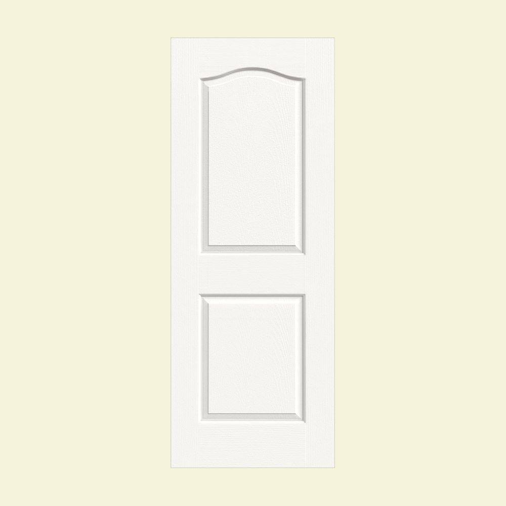 30 in. x 80 in. White Painted Composite MDF Interior Door Slab W109