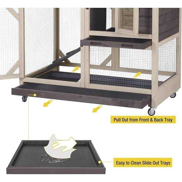 Large Indoor Rabbit Hutch with Pull out Tray P99400