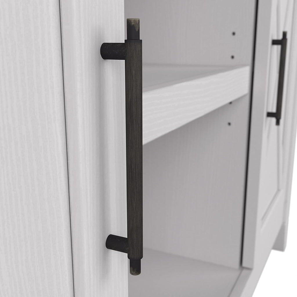 Pure White Oak Accent Cabinet with Doors X734