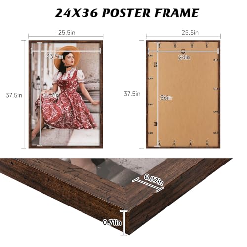 3 Pack 20x27 Matte Gold Picture Frame L183