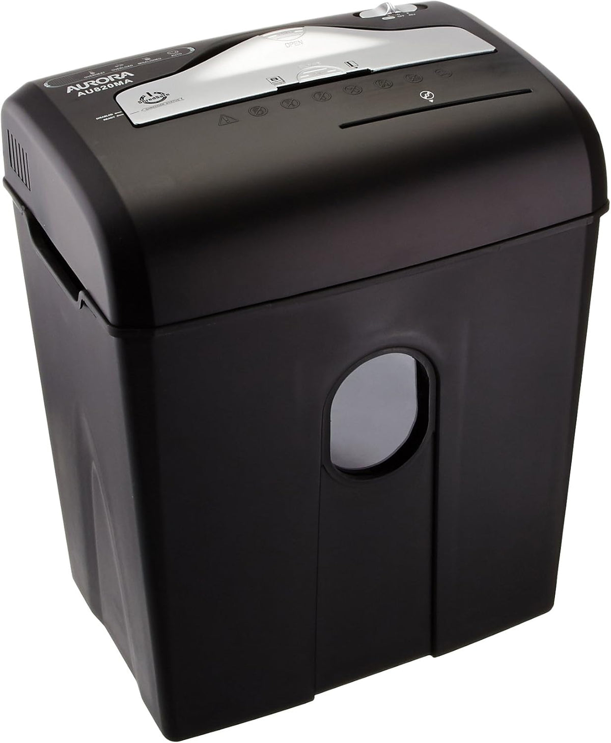 8-Sheet Micro-Cut Paper Credit Card Shredder Black B96828