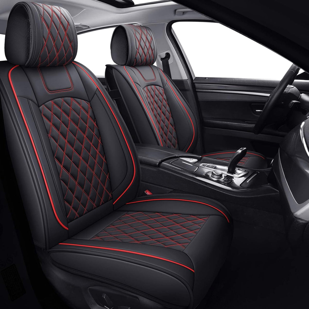 Waterproof Faux Leather Full Set Car Seat Covers B90798