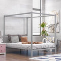 Queen Canopy Bed Silver R55860