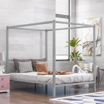 Queen Canopy Bed Silver R55860
