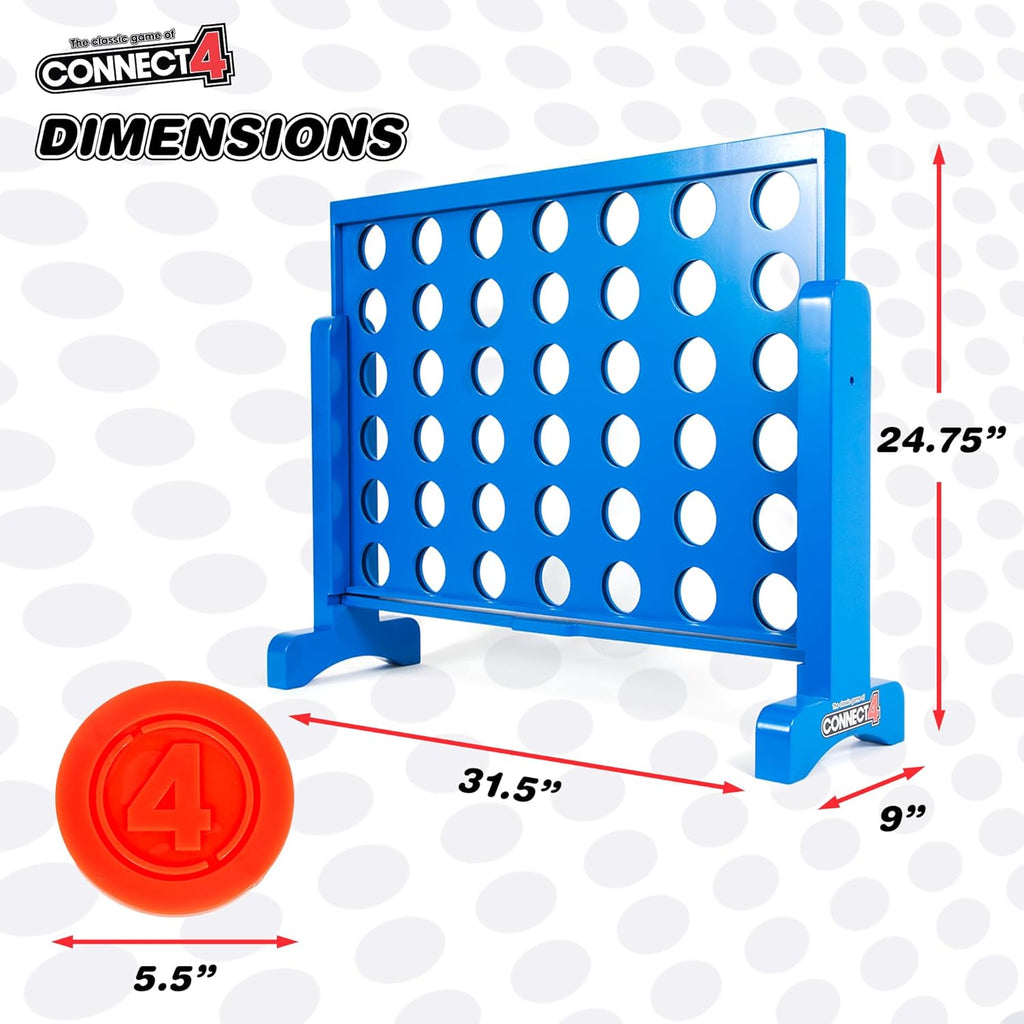 31.5 inch Wooden Four in a Row Board Game R435129