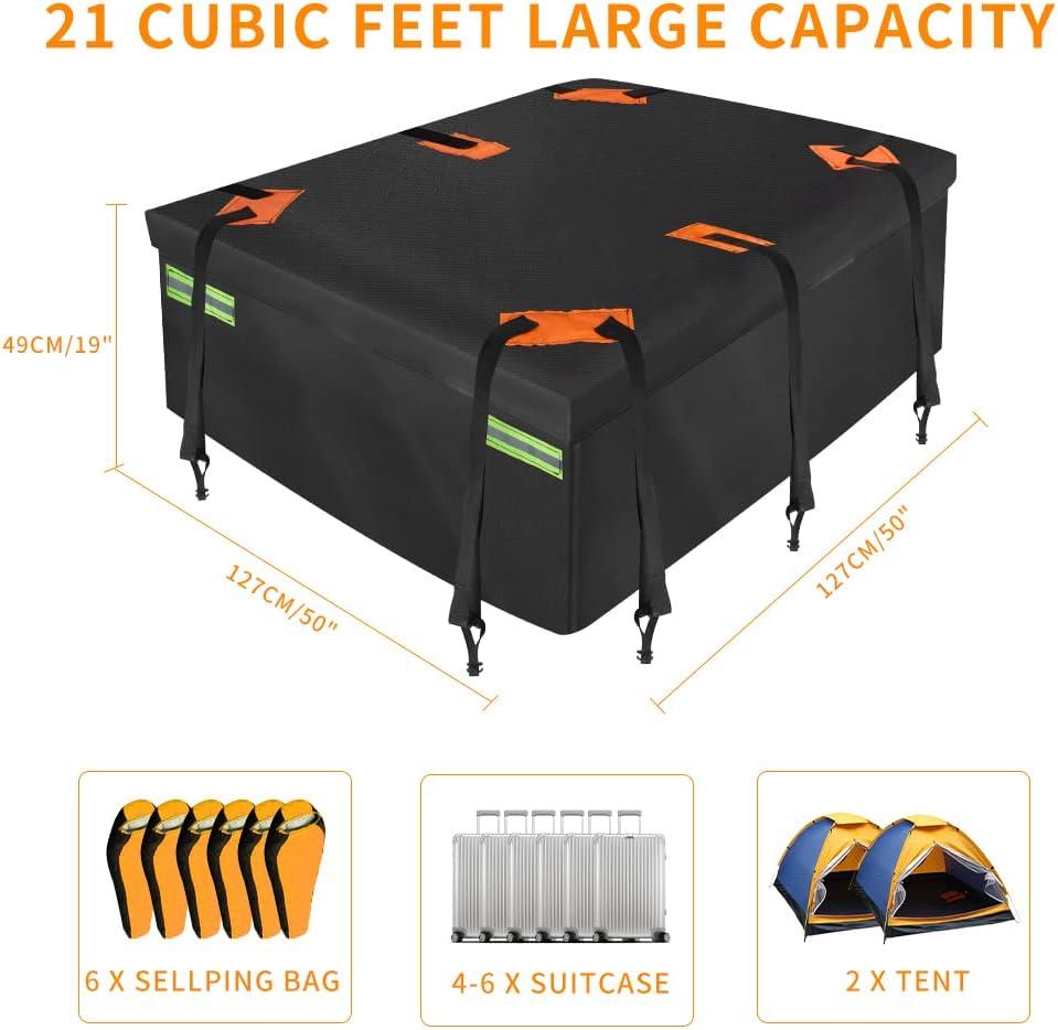 Hitch Cargo Carrier Bag with 6 Reinforced Straps D5578