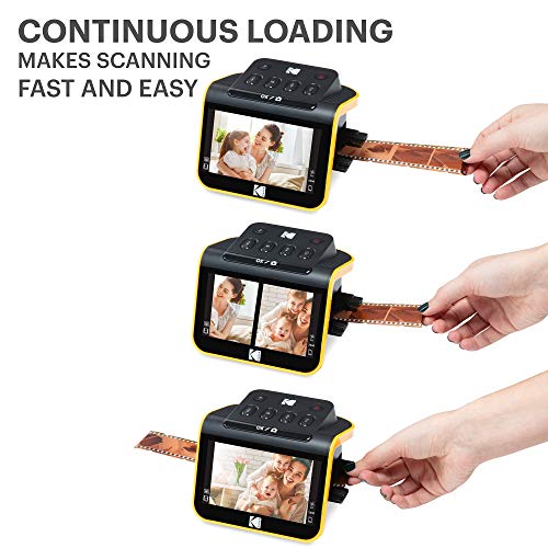 Film & Slide Scanner with 5” LCD Screen, 22MP JPEG Photos, Compatible with 135, 126 and 110 Film X40477