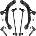 Front Lower Control Arm with Ball Joints Sway Bars Outer Tie Rods 6pc Set O886