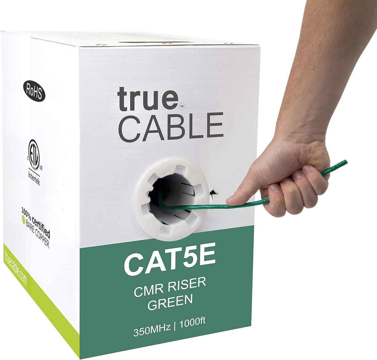 Gray 1000ft Cat5e Riser UTP Bulk Ethernet Cable K567412