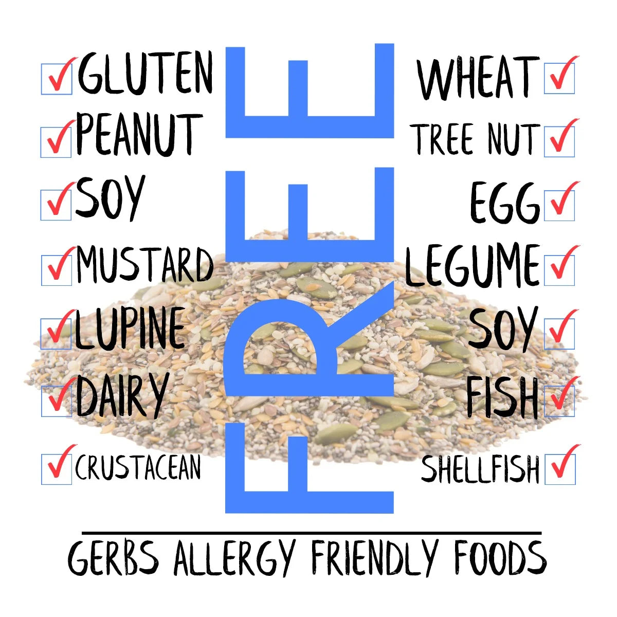 Top 14 Food Allergy Free Dried Fruit and Seed Mixes V7891