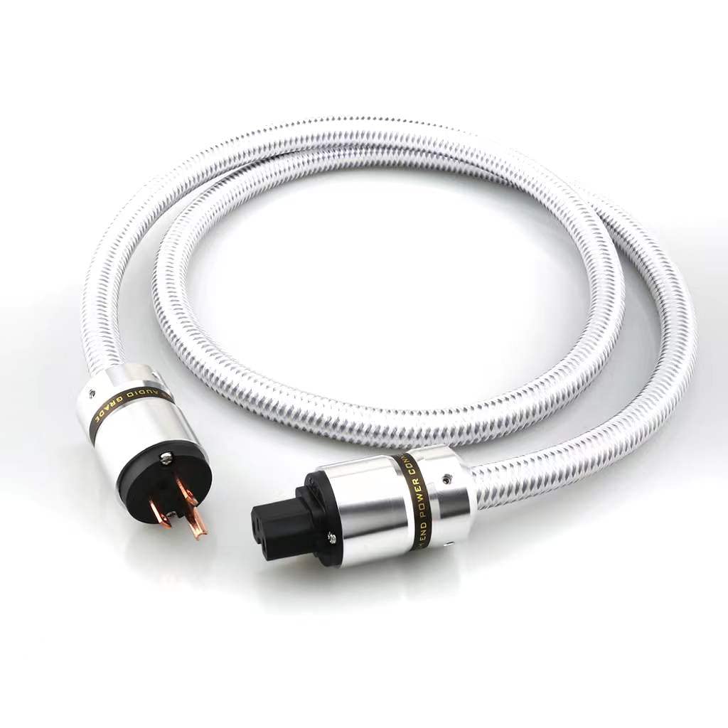 14AWG 3-Prong Silver Power Cable Pack of 2 D530702