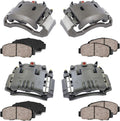 Front and Rear Calipers with Ceramic Brake Pads Kit V64276