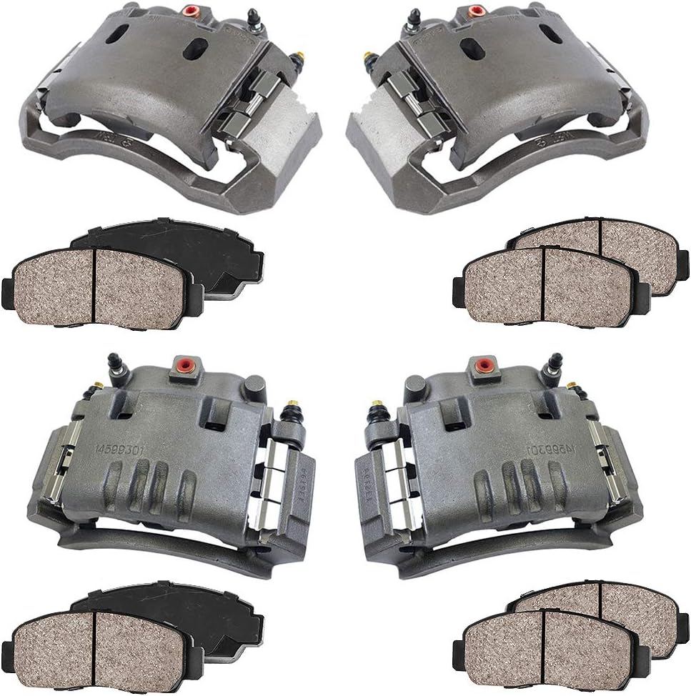 Front and Rear Calipers with Ceramic Brake Pads Kit V64276