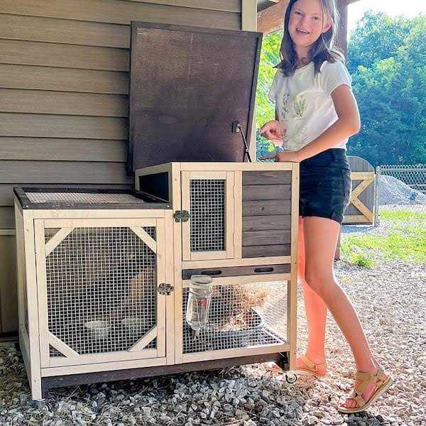 Large Indoor Rabbit Hutch with Pull out Tray P99400