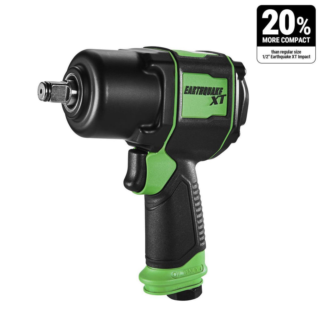 1/2 in. Supercompact Air Impact Wrench, Twin Hammer, 1000 ft-lbs, Green X3996