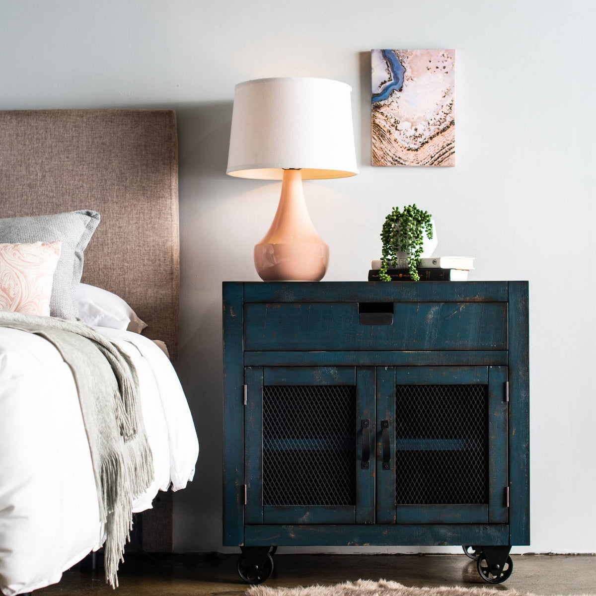 Blue 2-Door Accent Chest Z447971