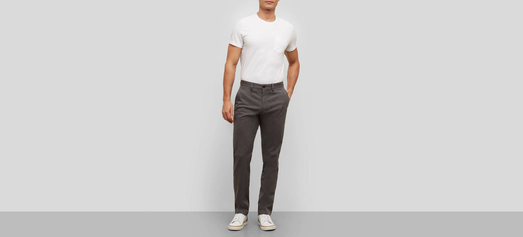 Chino Flat-Front Slim-Fit Casual Pant L168