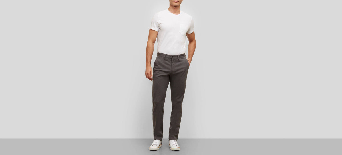 Chino Flat-Front Slim-Fit Casual Pant L168