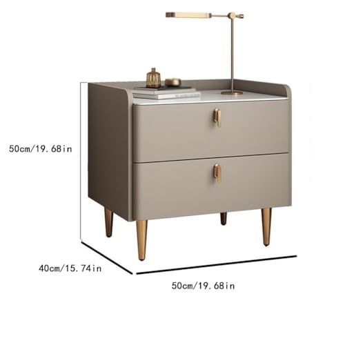 double layer minimalist bedside cabinet B556422