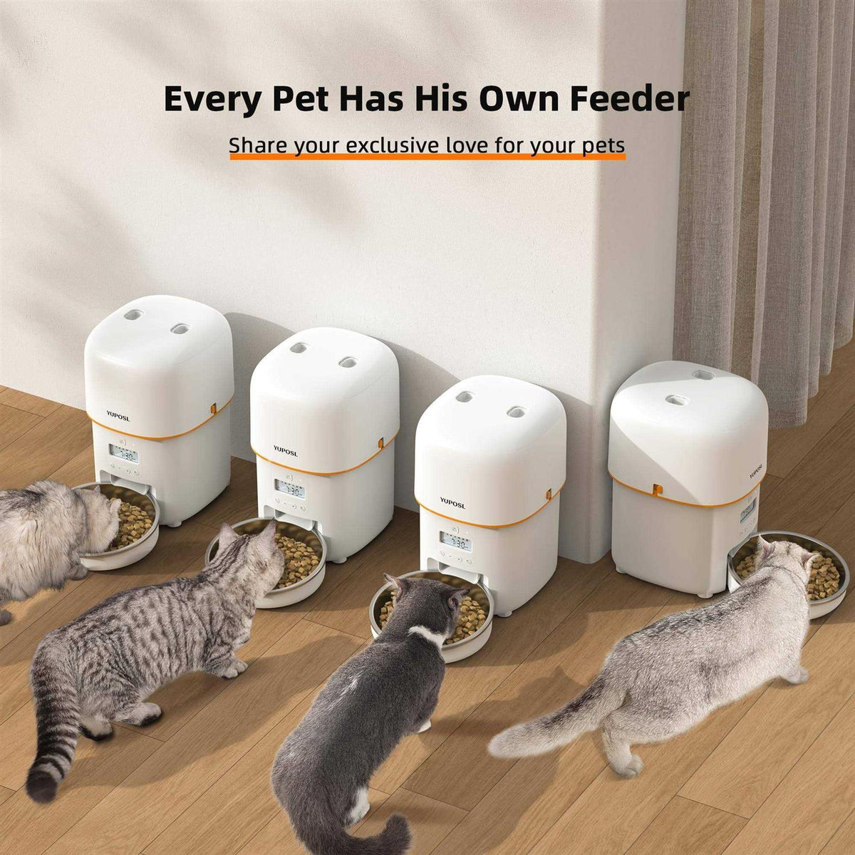 Automatic Cat Feeders 8cup/68oz Cat Food Dispenser I730774