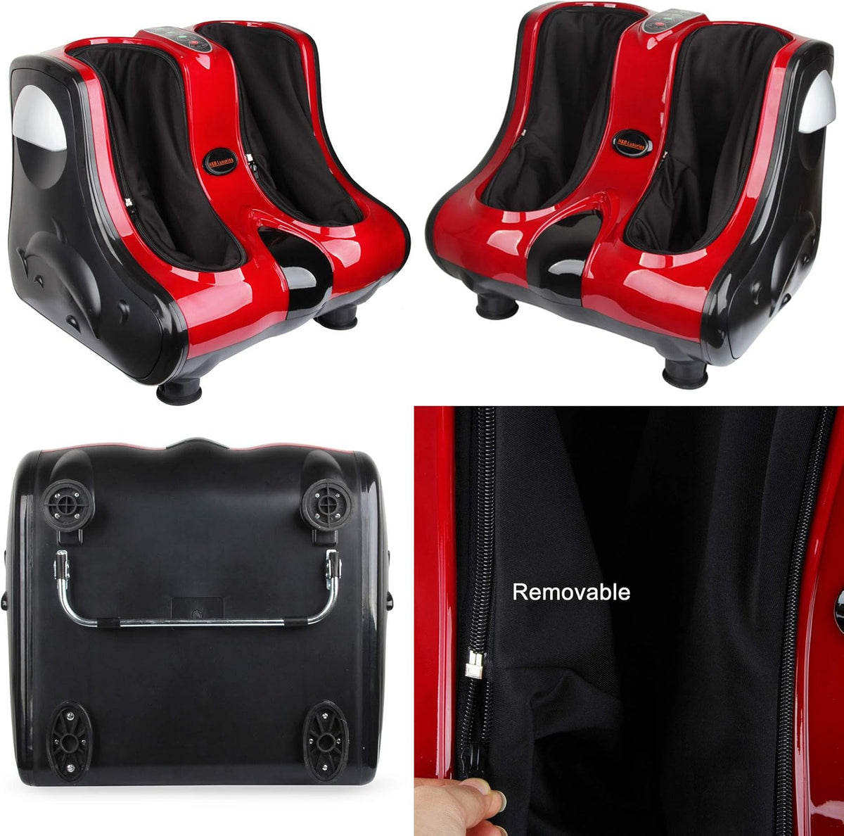 Shiatsu Kneading Rolling Heating Foot & Calf Massager K74067
