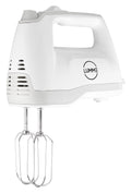 Grey Electric Hand Mixer with 5 Speeds, 2 Beaters, 2 Dough Hooks, Storage Case Q957380