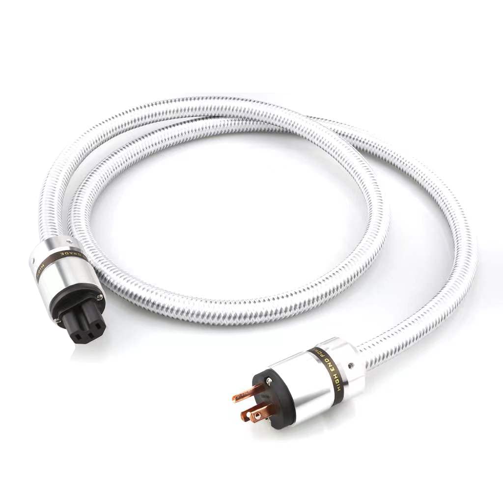 14AWG 3-Prong Silver Power Cable Pack of 2 D530702