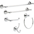 5 Piece Polished Chrome Bathroom Hardware Set D792