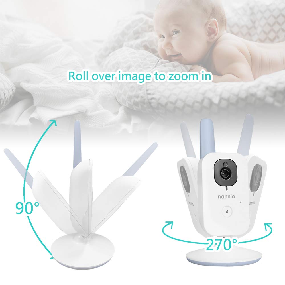 Video Baby Monitor with Camera and Audio, Auto Night Vision, Non-WiFi T11686