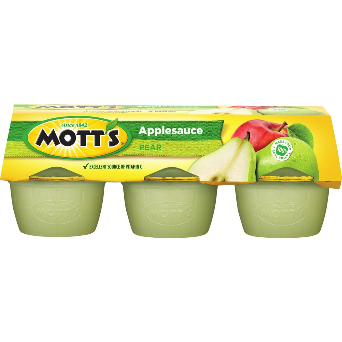 Pear Applesauce Cups, 4 Ounce M31515