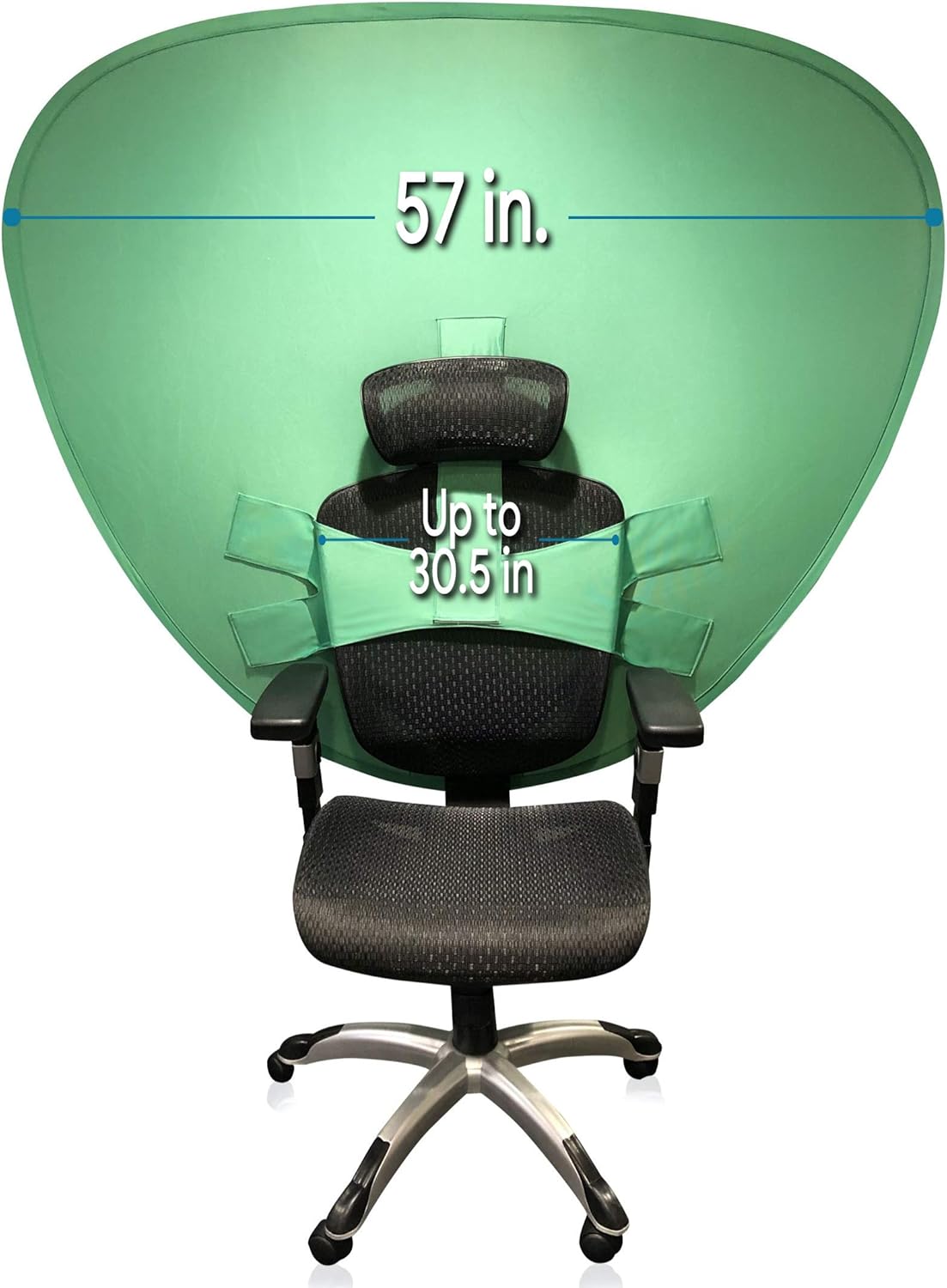 Dual-Sided Webcam Background Privacy Green Screen Chair O46587