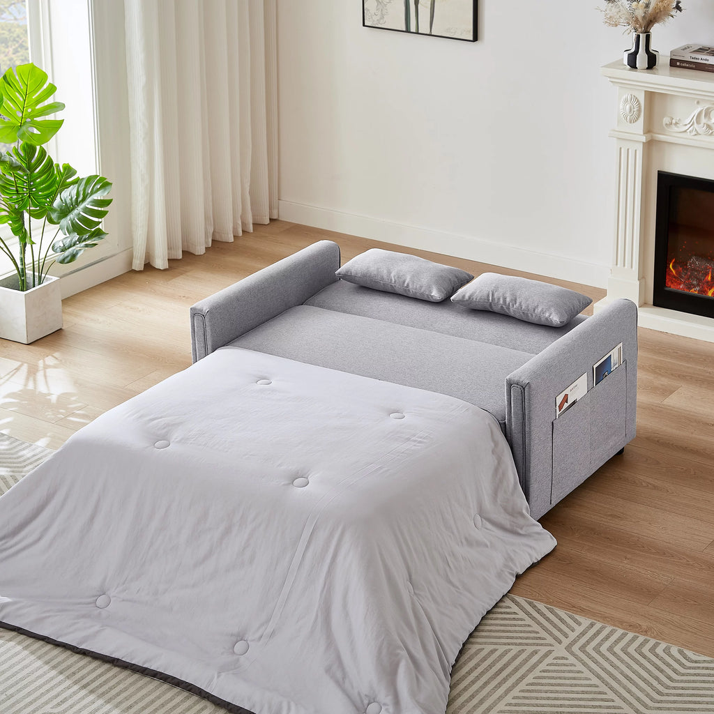 Gray 54" Sleeper Sofa Bed P601
