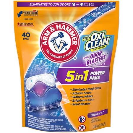 40ct Unit Dose Laundry Detergent Power Paks C551427