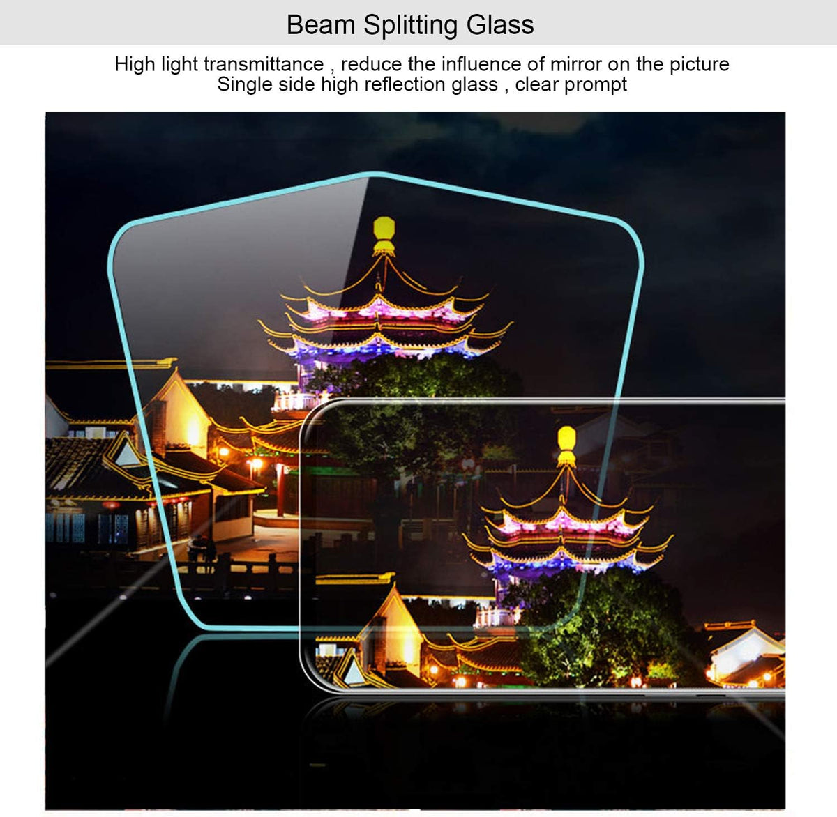 Adjustable Teleprompter with HD Glass & Remote B975