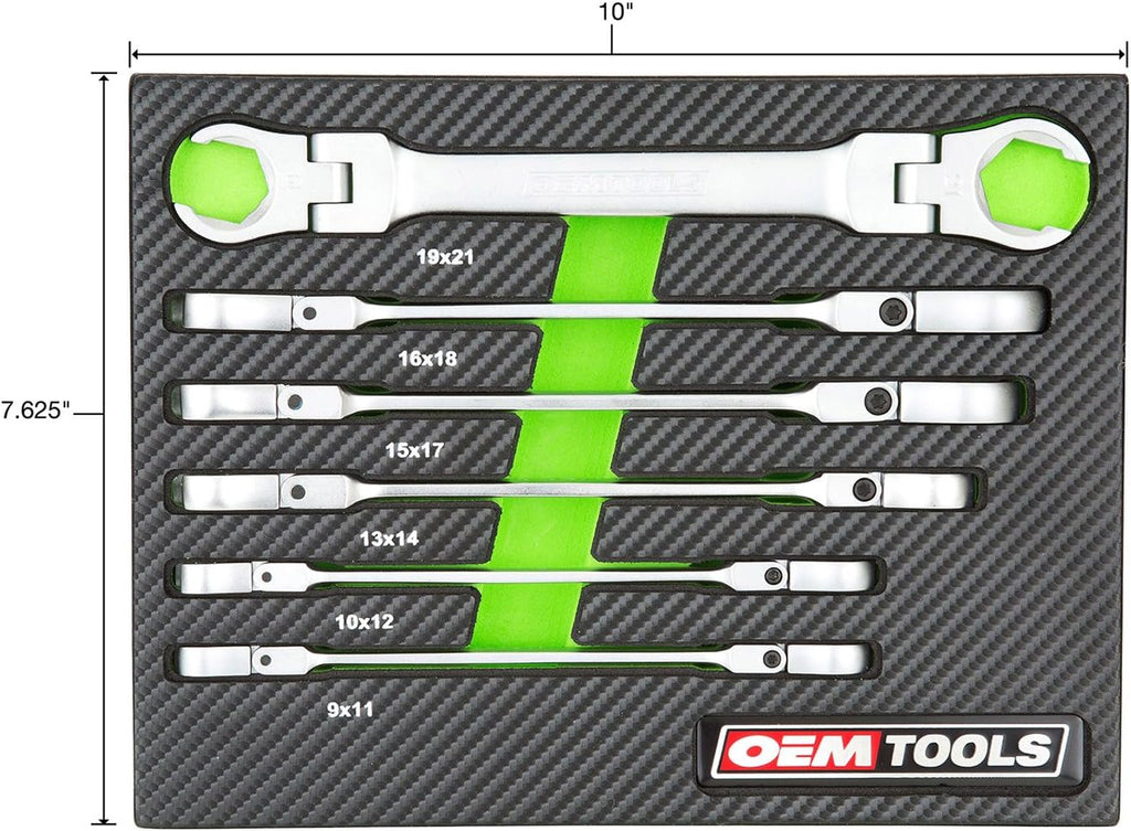 6 Piece Flex Head Flare Nut Wrench Set A4704