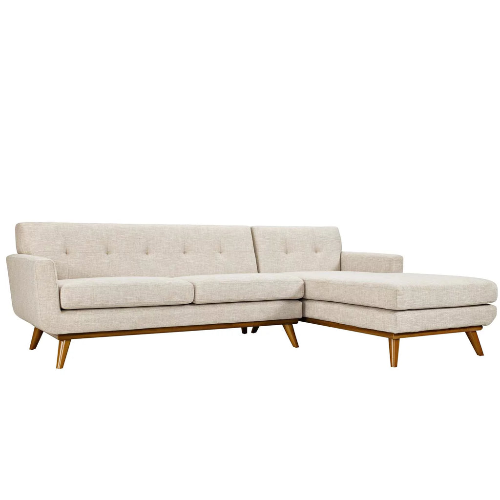 Beige Upholstered Sectional Sofa I1166