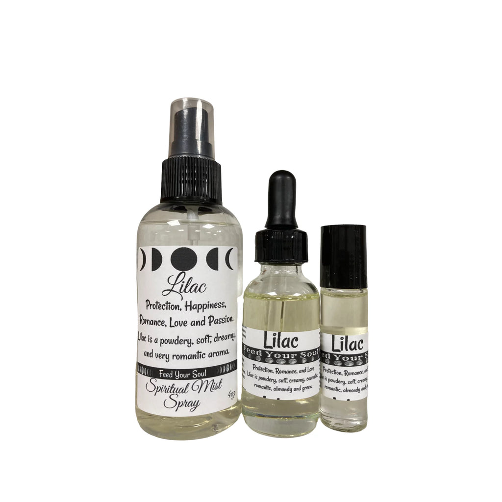 Set of Three 4oz Spray 1oz Oil 10ml Roll On Q553953