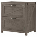 2 Drawer Lateral File Cabinet Restored Gray O7957