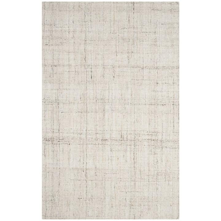 Ivory Beige Striped Area Rug 10' x 14' J122