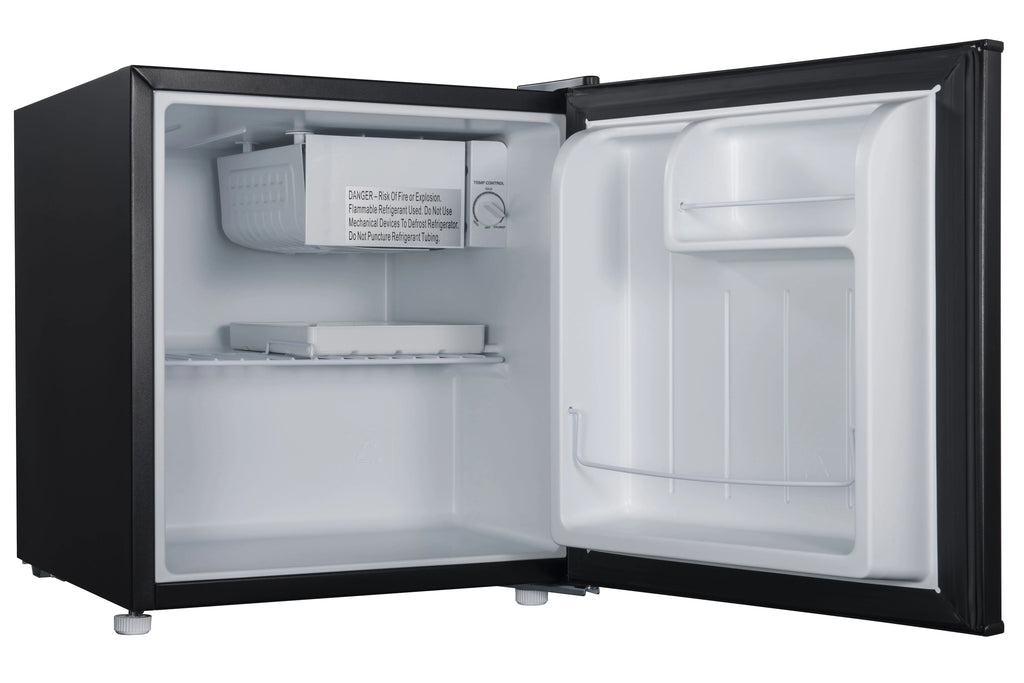 1.7 Cu ft Black Single Door Mini Fridge M916