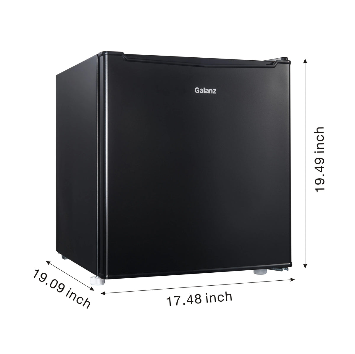 1.7 Cu ft Black Single Door Mini Fridge M916
