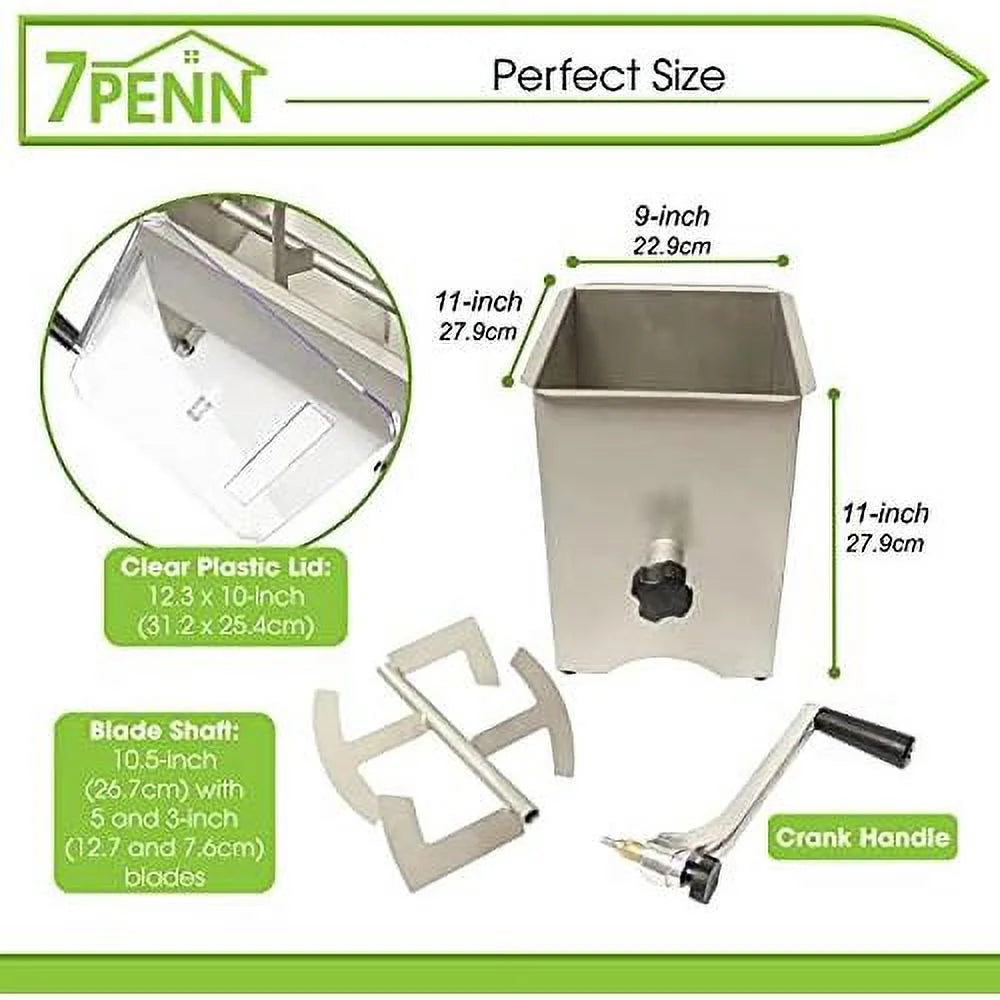 20 Lb Manual Meat Mixer with Lid K426195