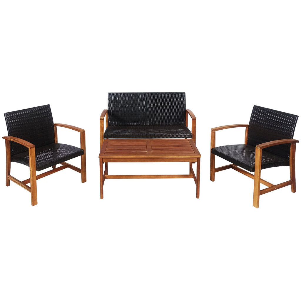 8 Pcs Acacia Wood Patio Conversation Set C461