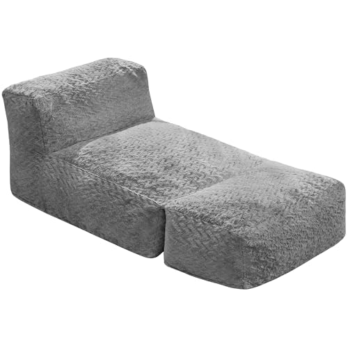 Big Bean Bag Lounger Chair with Memory Foam Filled U322944