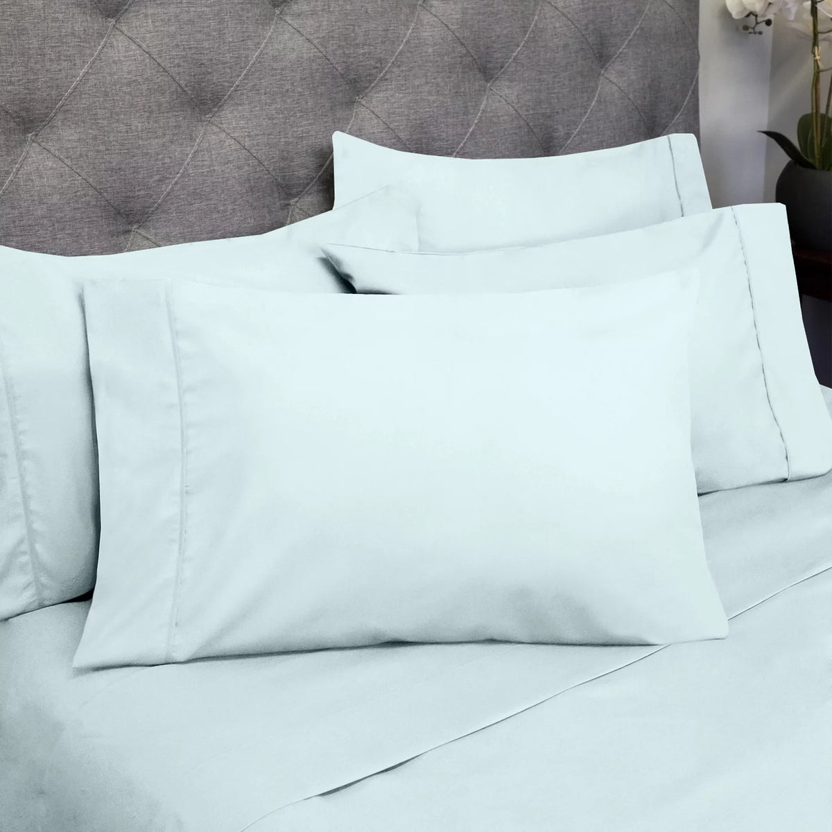 Aqua 7 Piece Split King Sheet Set L2438