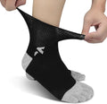 4 Pairs Seamless Loose Fit Non-Binding Cotton Crew Socks I4178